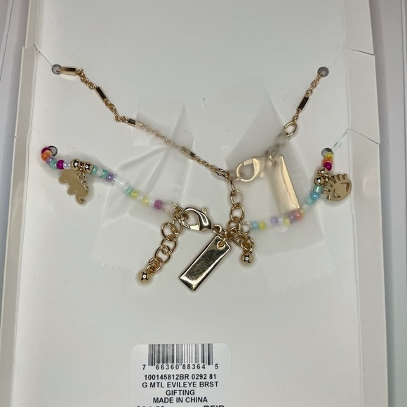 INC International Concepts Evil Eye Mixed Bead and Charms 2 Pc Bracelet Set - Picture 10 of 15